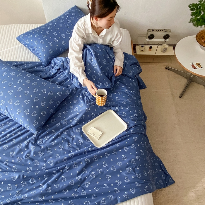 91家纺网 家纺一手货源 找家纺 寐眠 2022新款生态A类大豆针织棉夏被 冰冰熊