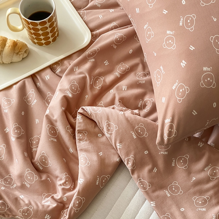 91家纺网 家纺一手货源 找家纺 寐眠 2022新款生态A类大豆针织棉夏被 好多熊