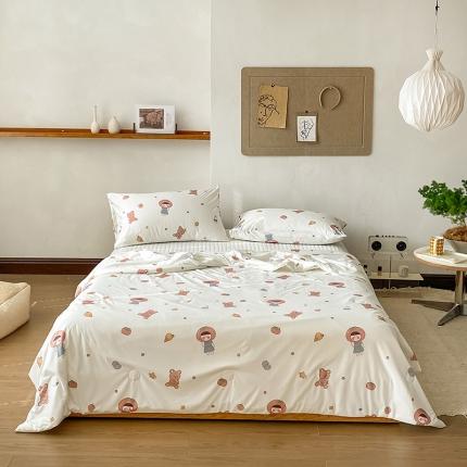 寐眠 2022新款生态A类大豆针织棉夏被 可爱女孩