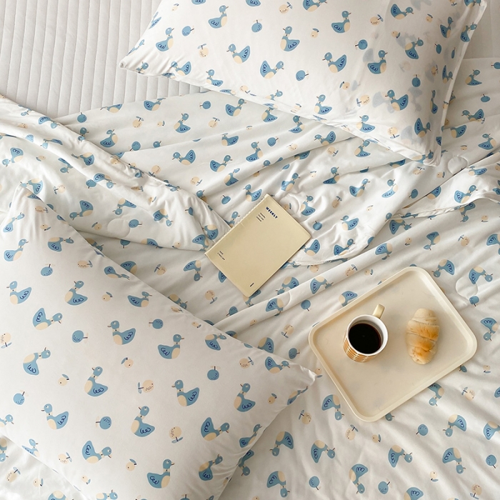 91家纺网 家纺一手货源 找家纺 寐眠 2022新款生态A类大豆针织棉夏被 快乐鸭