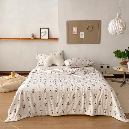 寐眠 2022新款生态A类大豆针织棉夏被 小飞象