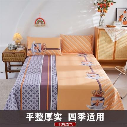 首爱家纺 2024新款多规格大版老粗布床单-拍摄风格1 卡西