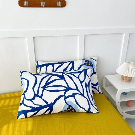 91家纺网 家纺一手货源 找家纺 （总）优彩 2022新款花卉系列莫奈花园单枕套48*74