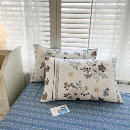 91家纺网 家纺一手货源 找家纺 （总）优彩 2022新款时尚花卉系列单枕套48*74