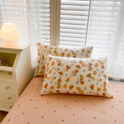 91家纺网 家纺一手货源 找家纺 （总）优彩 2022新款时尚花卉系列单枕套48*74