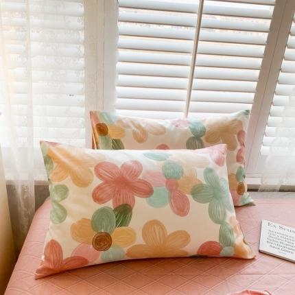 91家纺网 家纺一手货源 找家纺 （总）优彩 2022新款时尚花卉系列单枕套48*74