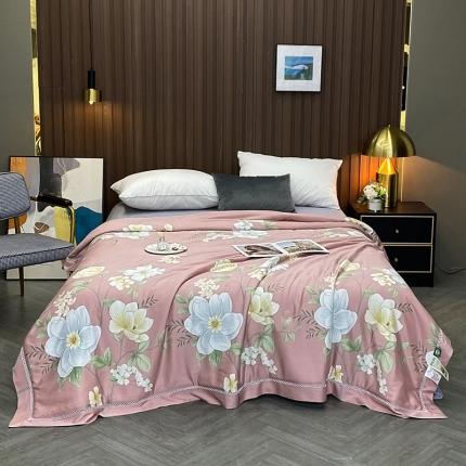 娇逸家居 2022新款40天丝莫代尔镂空款夏凉被 花韵