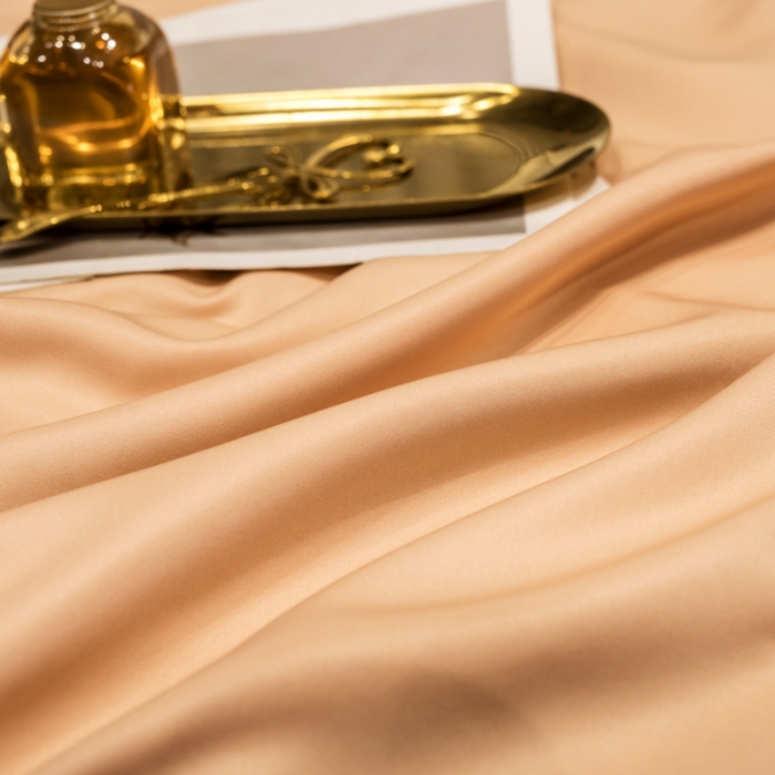 91家纺网 家纺一手货源 找家纺 骏腾2023新款水洗冰丝刺绣四件套真丝三件套-梦精灵 西柚橙