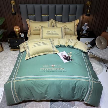 91家纺网 家纺一手货源 找家纺 （总）金爱家 2023新款全棉13372简约条格四件套