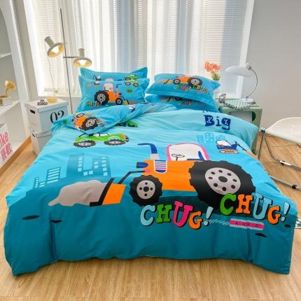 91家纺网 家纺一手货源 找家纺 （总）金爱家 2023新款大版纯棉卡通四件套