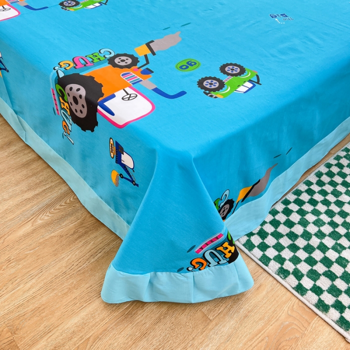 91家纺网 家纺一手货源 找家纺 金爱家 2023新款大版纯棉卡通四件套 淘气宝贝