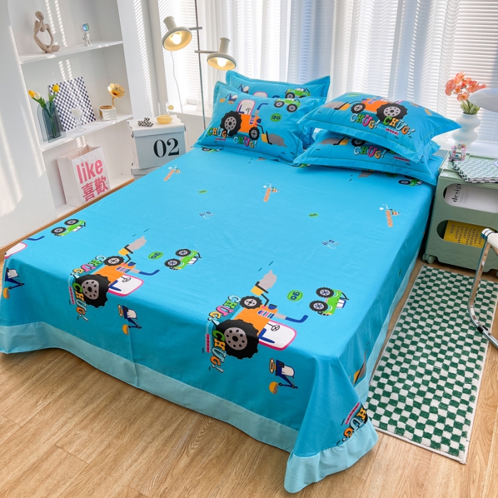 91家纺网 家纺一手货源 找家纺 金爱家 2023新款大版纯棉卡通四件套 淘气宝贝