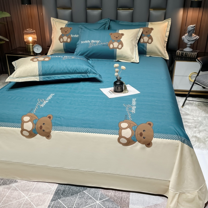 91家纺网 家纺一手货源 找家纺 金爱家 2023新款大版纯棉卡通四件套 童年记忆