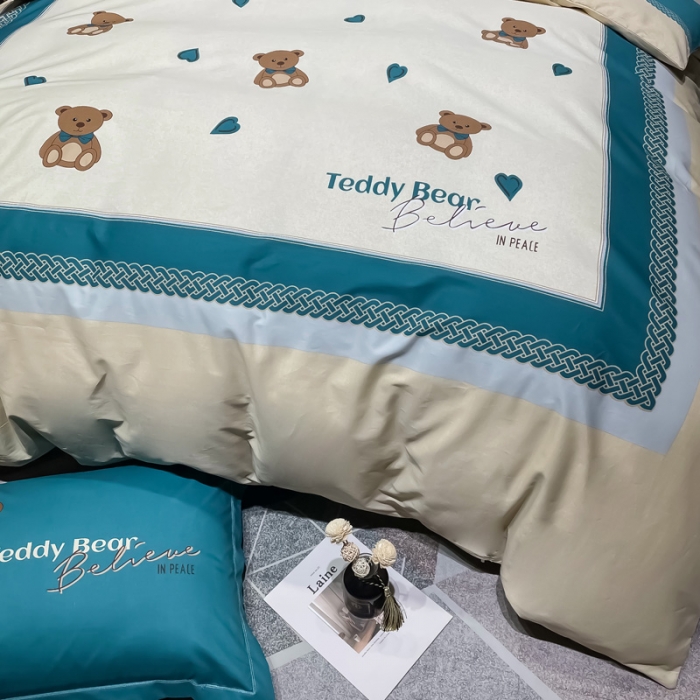 91家纺网 家纺一手货源 找家纺 金爱家 2023新款大版纯棉卡通四件套 童年记忆