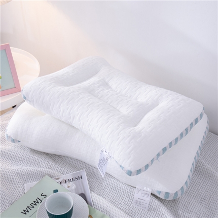 91家纺网 家纺一手货源 找家纺 超柔针织空气层轻奢SPA按摩枕护颈保健枕芯（三色可选）安睡美容枕头