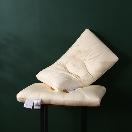 91家纺网 家纺一手货源 找家纺 2022新品刺绣臻丝亲肤SPA透气护颈椎枕芯安睡美容枕头