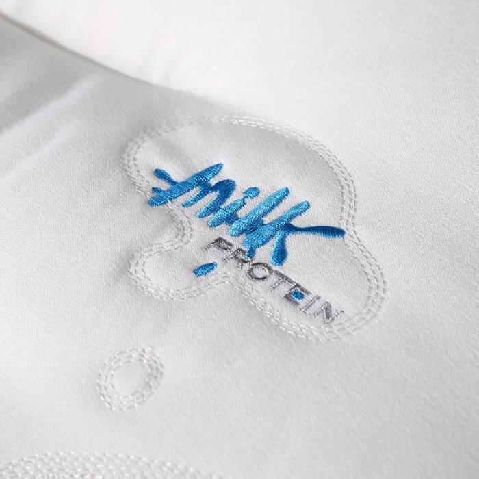 91家纺网 家纺一手货源 找家纺 2022新品刺绣牛奶亲肤SPA透气护颈椎枕芯安睡柔软枕头