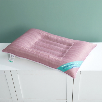 91家纺网 家纺一手货源 找家纺 2025新款草本花香决明子养护枕针织护颈枕芯48*74cm