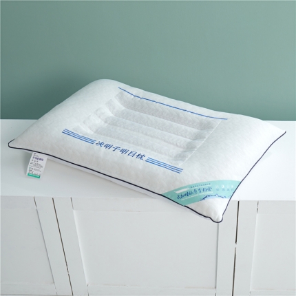 91家纺网 家纺一手货源 找家纺 2025新款草本花香决明子养护枕针织护颈枕芯48*74cm