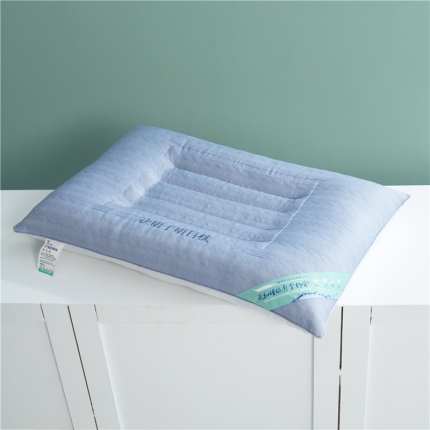 91家纺网 家纺一手货源 找家纺 2025新款草本花香决明子养护枕针织护颈枕芯48*74cm