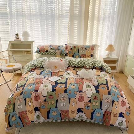 91家纺网 家纺一手货源 找家纺 （总）珺柔家纺 2022新款13372全棉印花四件套（三）