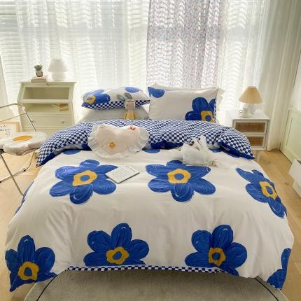 珺柔家纺 2022新款13372全棉印花四件套（三） 开心派