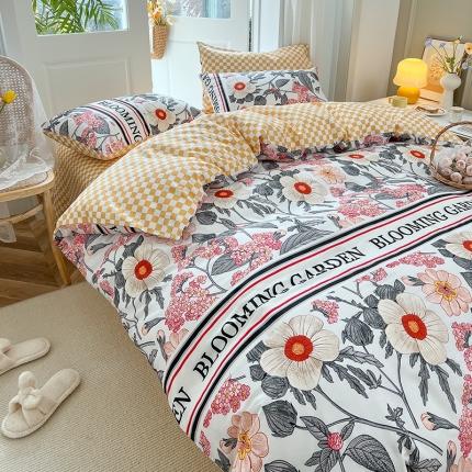 91家纺网 家纺一手货源 找家纺 麦伦美式田园风小碎花40支13372斜纹全棉单被套过年不打烊