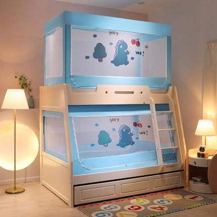 91家纺网 家纺一手货源 找家纺 (总)安金蚊帐 2022新款上下铺防尘顶子母床印花蚊帐