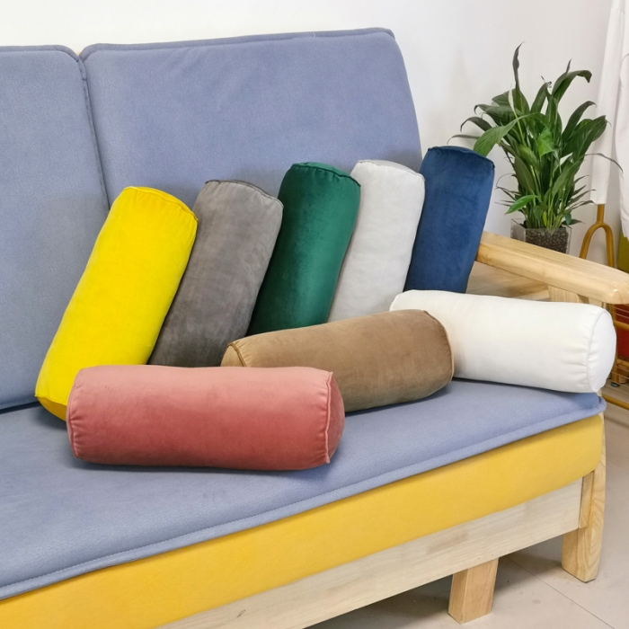 91家纺网 家纺一手货源 找家纺 （总）加厚荷兰绒多功能圆柱枕颈椎枕夹腿枕抱枕腰枕靠垫批发