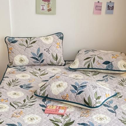 91家纺网 家纺一手货源 找家纺 （总）预言家纺 2023新款牛奶绒夹棉床笠-枕套