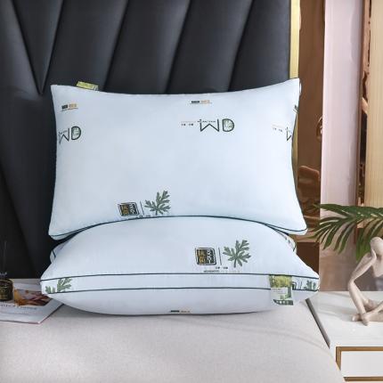 91家纺网 家纺一手货源 找家纺 新丽佳家纺 2022新款艾草抗菌直播枕芯枕头 艾草抗菌蓝色