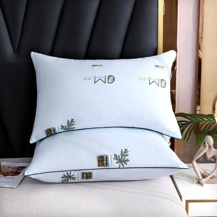 91家纺网 家纺一手货源 找家纺 新丽佳家纺 2022新款艾草抗菌直播枕芯枕头 艾草抗菌蓝色