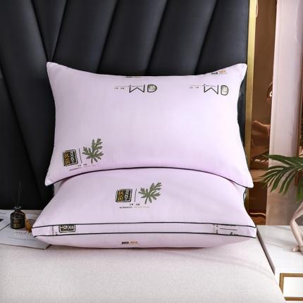 91家纺网 家纺一手货源 找家纺 新丽佳家纺 2022新款艾草抗菌直播枕芯枕头 艾草抗菌粉色