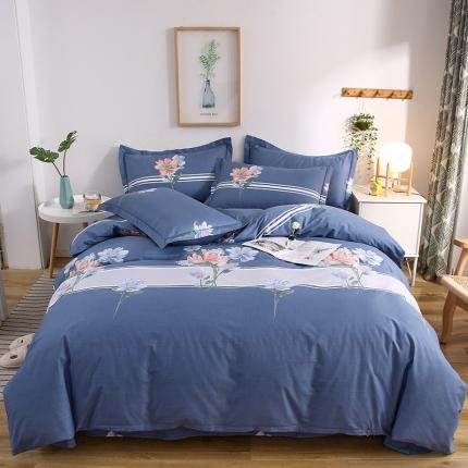 91家纺网 家纺一手货源 找家纺 （总）名优 2023新款13374全棉印花床单款四件套