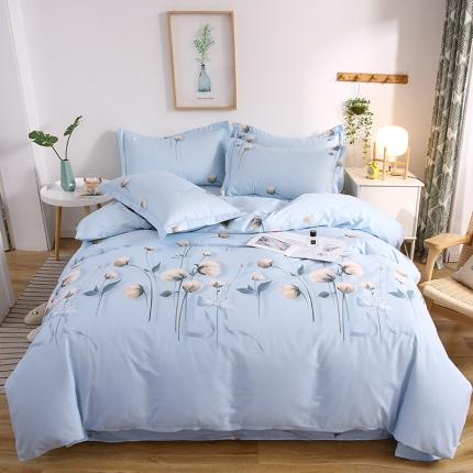 91家纺网 家纺一手货源 找家纺 （总）名优 2023新款13374全棉印花床单款四件套