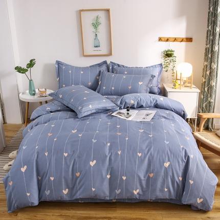 91家纺网 家纺一手货源 找家纺 （总）名优 2023新款13374全棉印花床笠款四件套