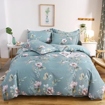 91家纺网 家纺一手货源 找家纺 （总）名优 2023新款13374全棉印花床笠款四件套