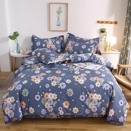 91家纺网 家纺一手货源 找家纺 （总）名优 2023新款13374全棉印花床笠款四件套