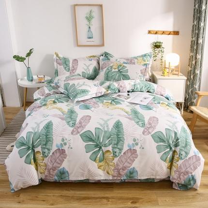 91家纺网 家纺一手货源 找家纺 （总）名优 2023新款13374全棉印花床笠款四件套