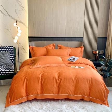 91家纺网 家纺一手货源 找家纺 总娇逸家居 新款100支天丝棉贡缎提花四件套（同系列有夏被）