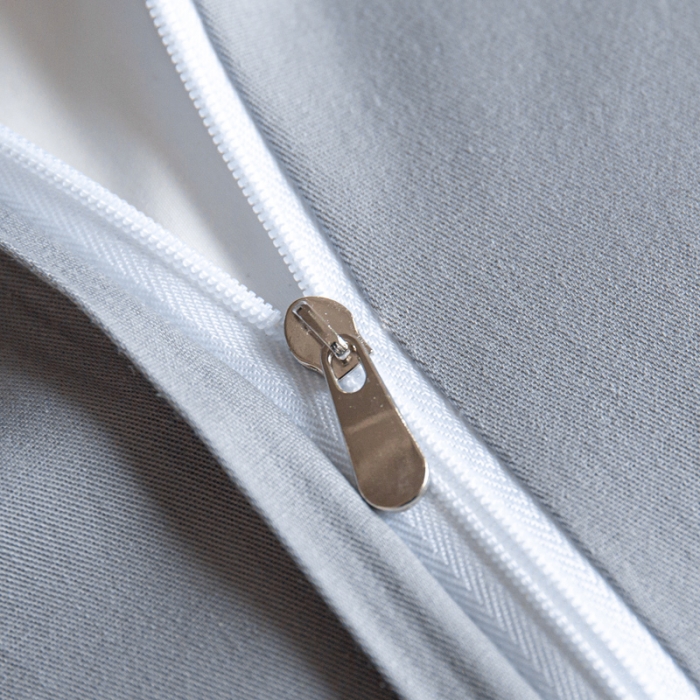 91家纺网 家纺一手货源 找家纺 安妮家居 2022新款全棉刺绣四件套-碟之恋 浅灰