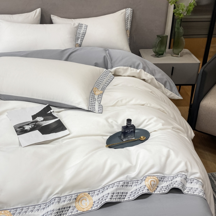 91家纺网 家纺一手货源 找家纺 （总）安妮家居 2022新款全棉刺绣四件套-妮可