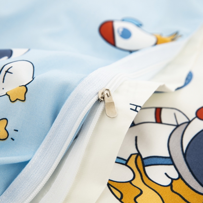 91家纺网 家纺一手货源 找家纺 乐秀 新款40S全棉13372幼儿园三件套六件套 太空漫步