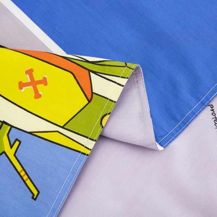 91家纺网 家纺一手货源 找家纺 乐秀 新款40S全棉13372幼儿园三件套六件套 坦克大战