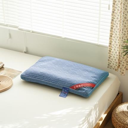 91家纺网 家纺一手货源 找家纺 （总）明星枕业 2022新款全棉水洗棉荞麦枕立体边枕头