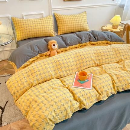 91家纺网 家纺一手货源 找家纺 （总）卡斯诺2025新款纽扣款四件套