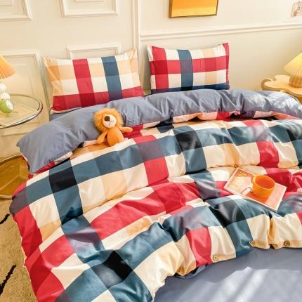 91家纺网 家纺一手货源 找家纺 （总）卡斯诺2025新款纽扣款四件套