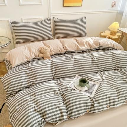 91家纺网 家纺一手货源 找家纺 （总）卡斯诺2025新款纽扣款四件套