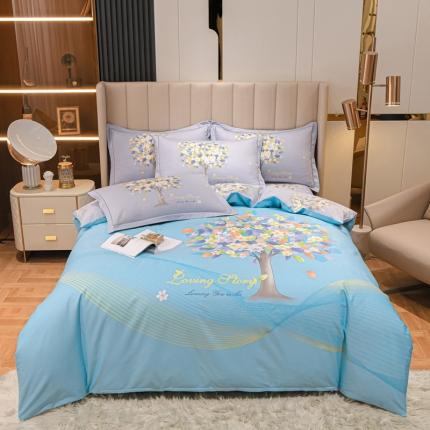 91家纺网 家纺一手货源 找家纺 （总）金爱家 2023新款大版13372全棉花卉系列四件套