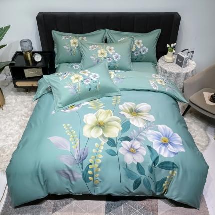 91家纺网 家纺一手货源 找家纺 （总）金爱家 2023新款大版13372全棉花卉系列四件套